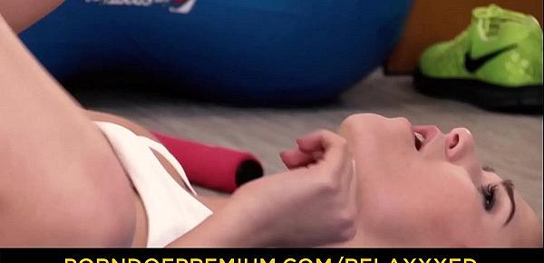  RELAXXXED - Czech teen babe Alexis Crystal fucks instructor on the yoga mats